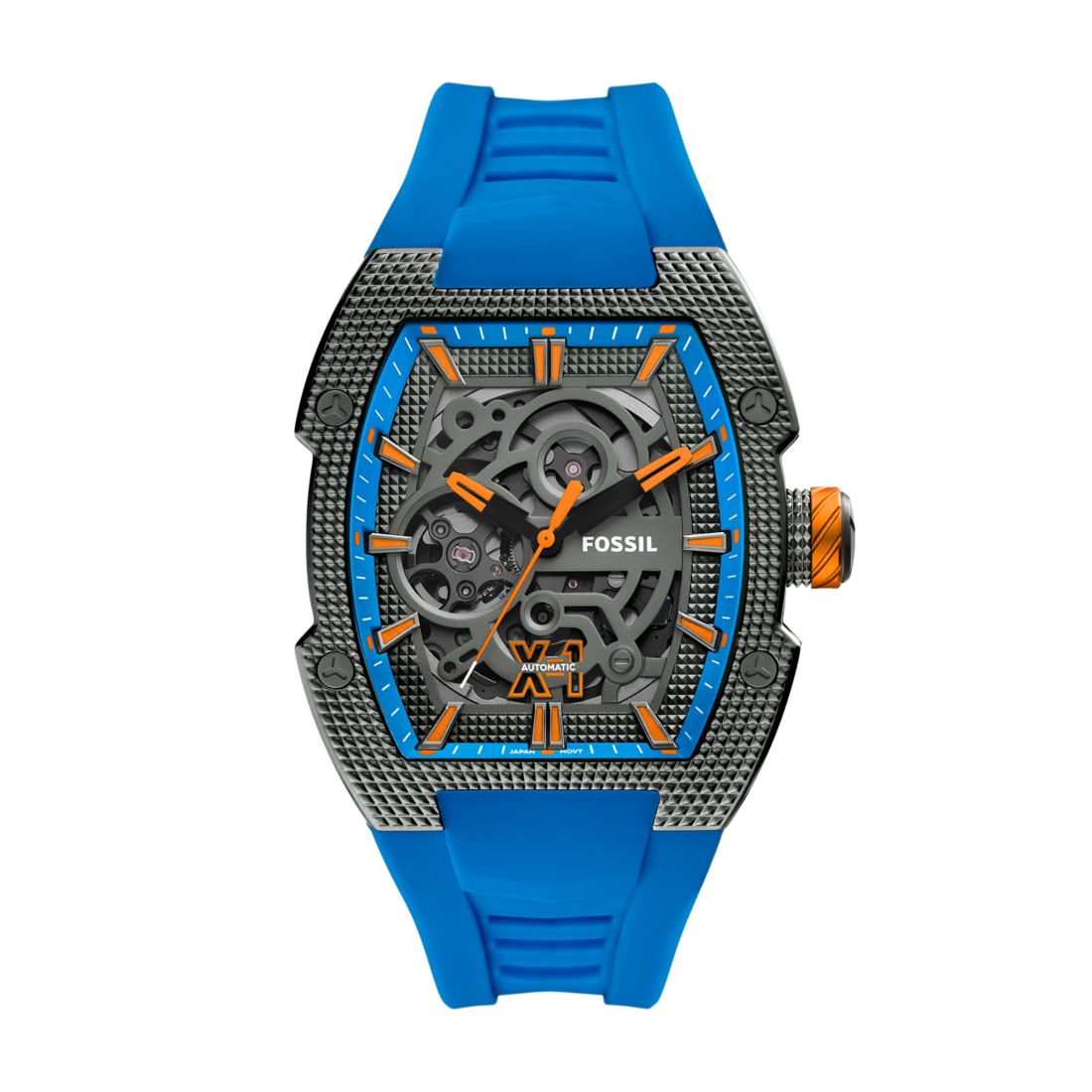 Fossil Men's Machine X1 Automatic Two-Tone Silicone Watch