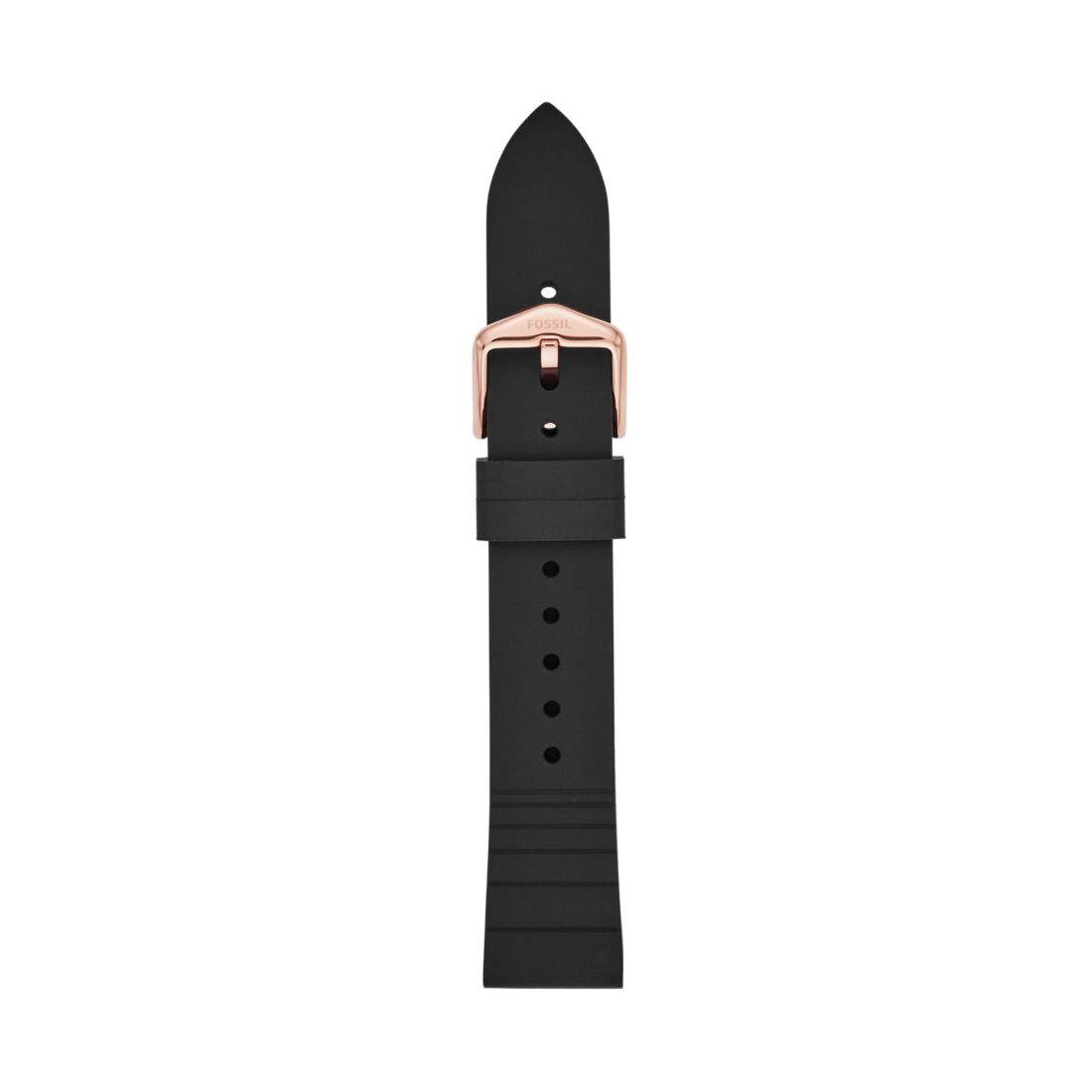 Fossil Women's 18Mm Black Silicone Strap