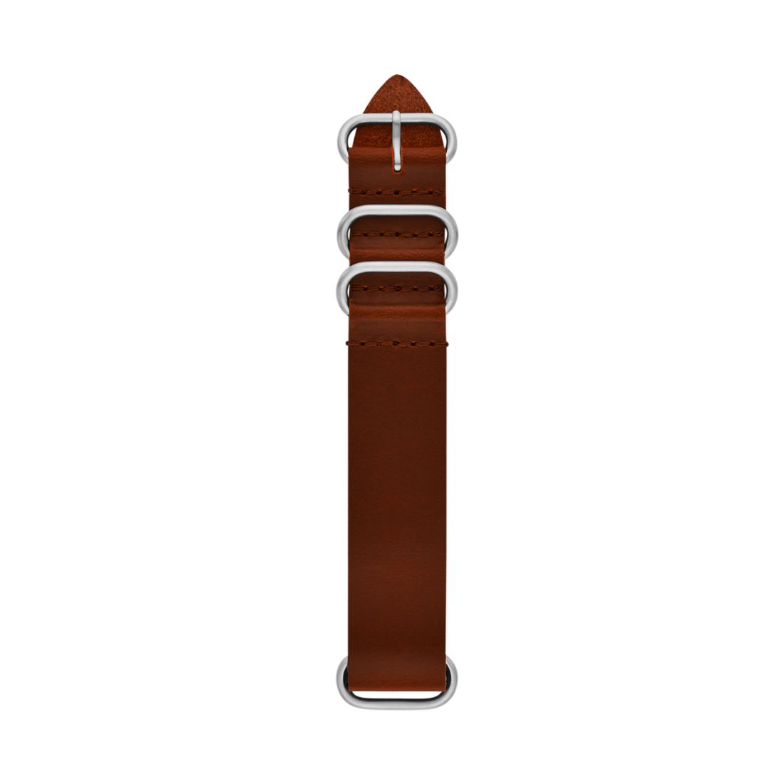 Fossil Men's 22Mm Brown Leather Strap
