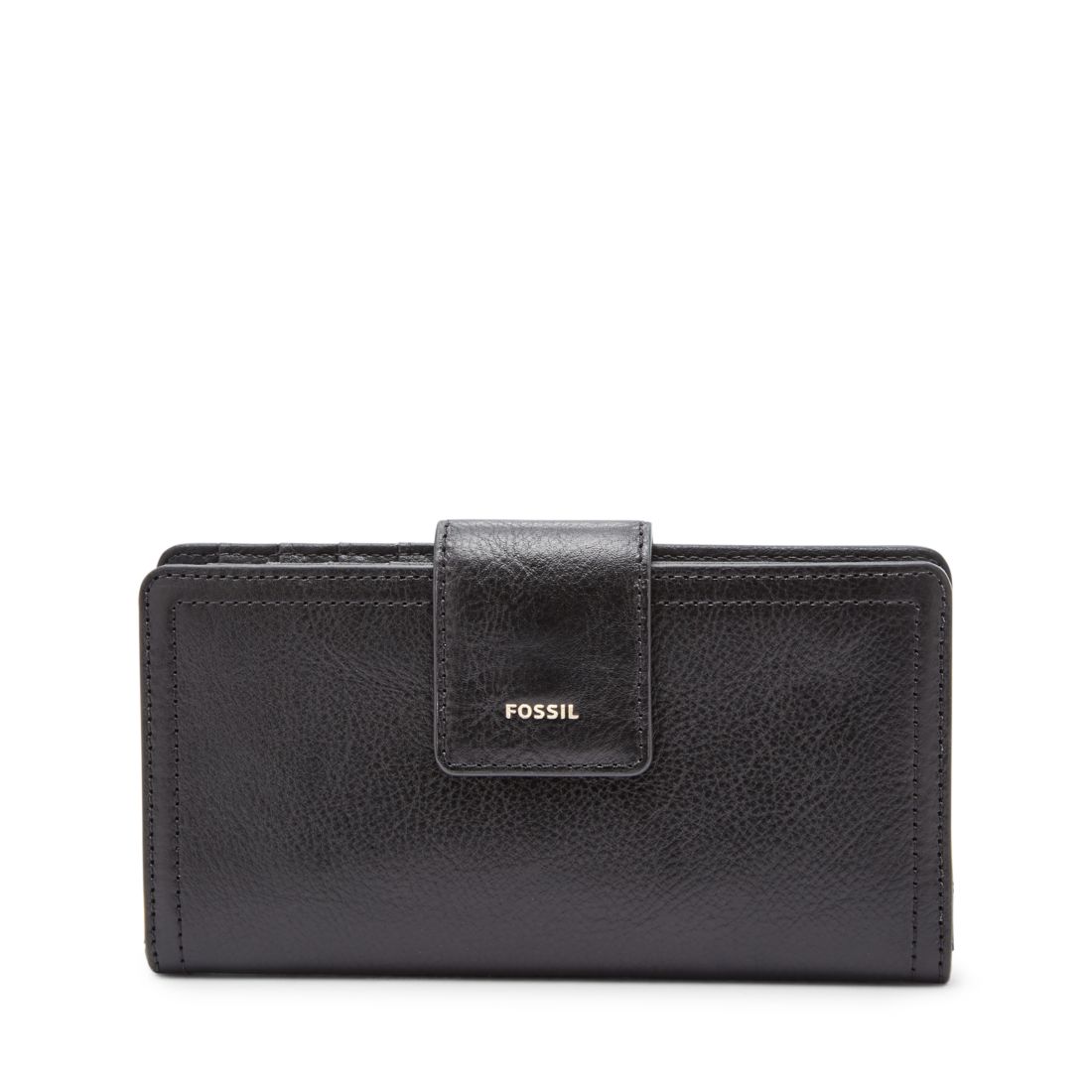 Fossil Women's Logan Leather Rfid Tab Clutch Wallet