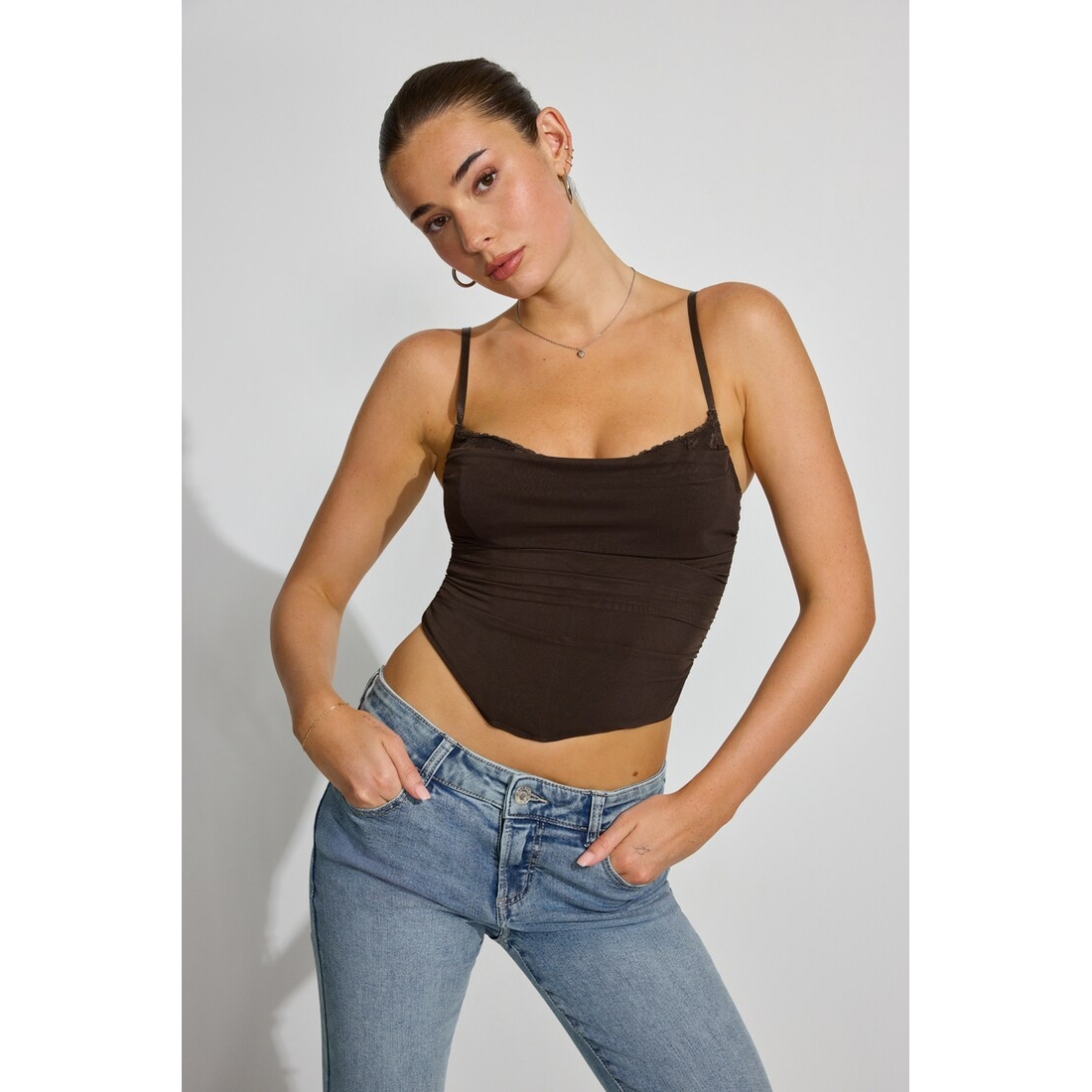 Garage Ally Mesh Peekaboo Bustier