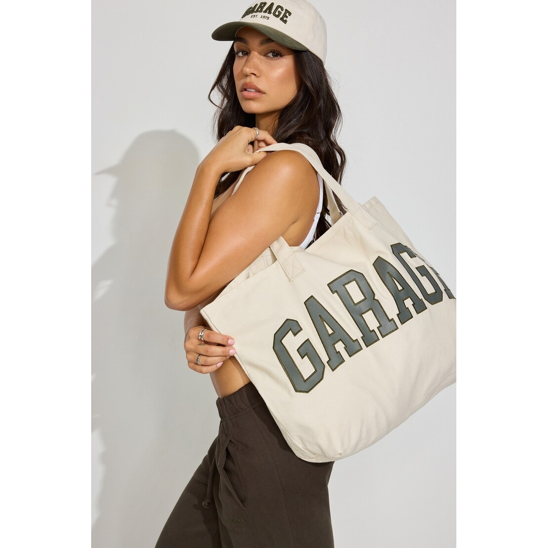 Garage Branded Solid Base Tote Bag