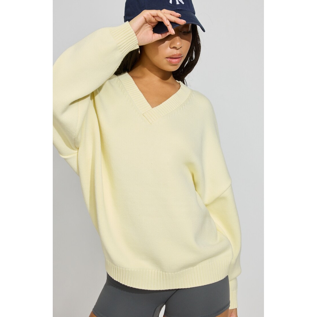 Garage V-Neck Oversized Sweater