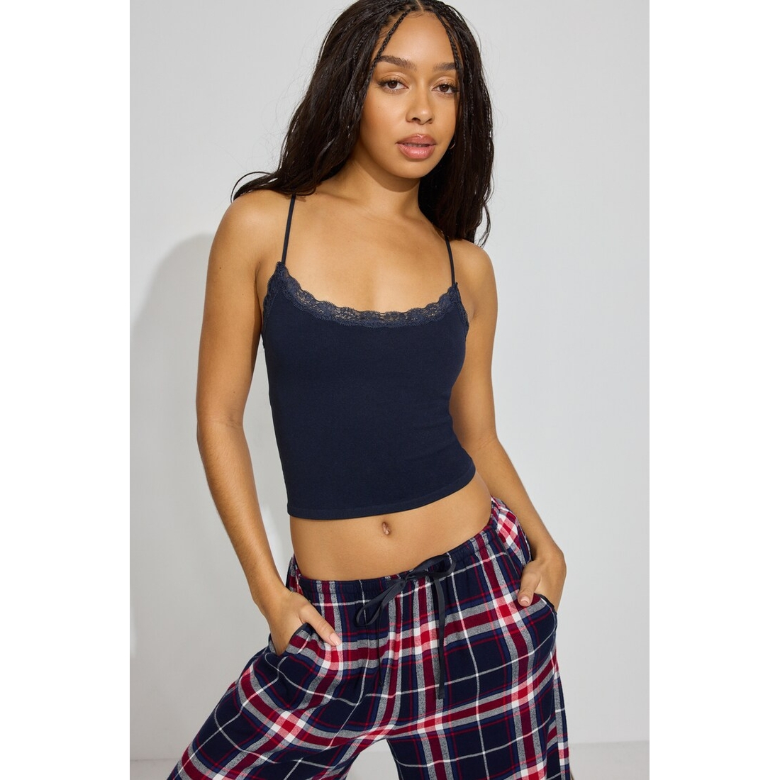 Garage Seamless Lace Trim Cami Top