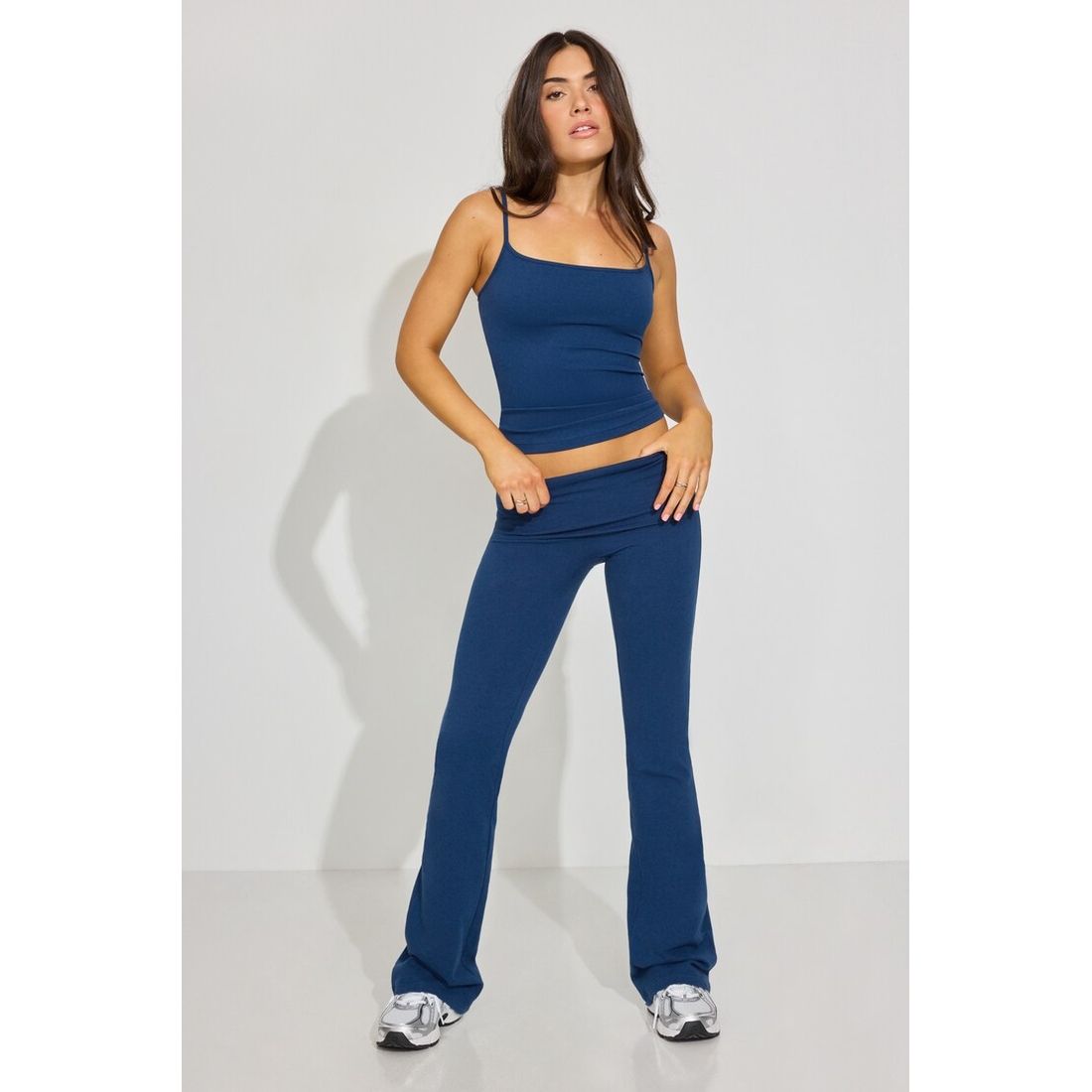 Garage Soft Cotton Fold Over Flare Pants
