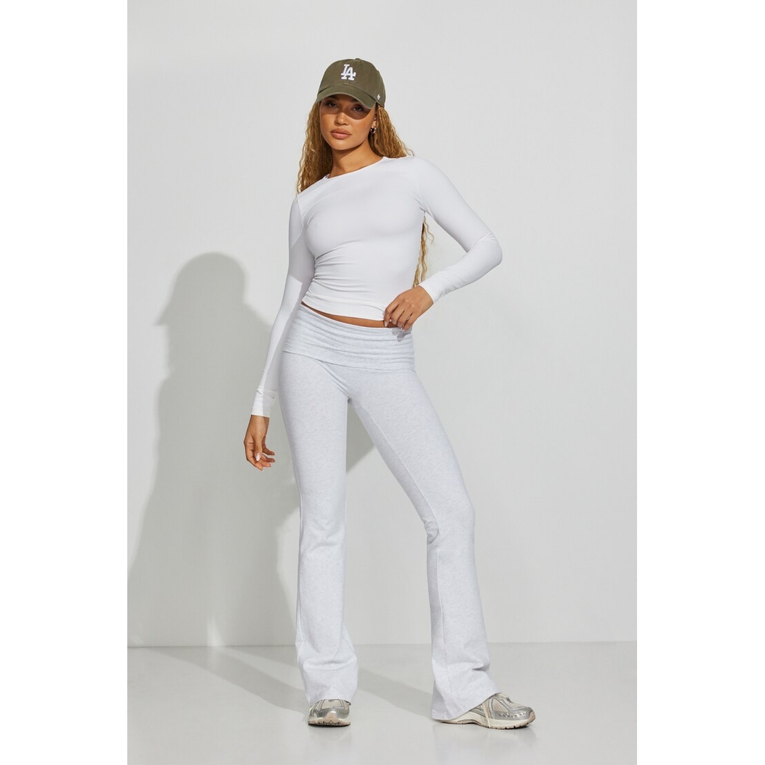 Garage Soft Cotton Fold Over Flare Pants