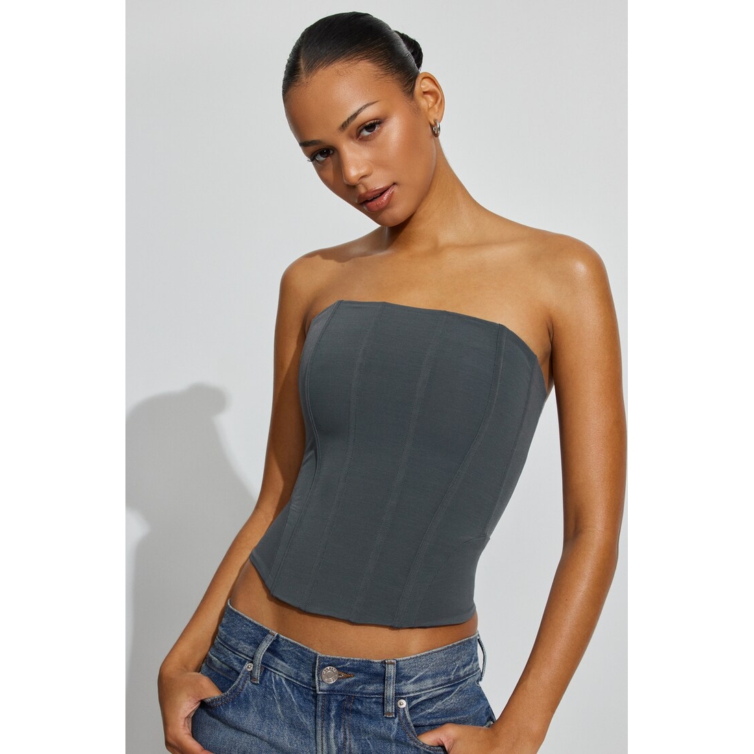 Garage Mesh Longline Tube Corset