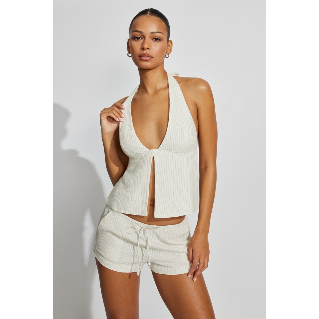 Garage Clean Linen Mini Shorts