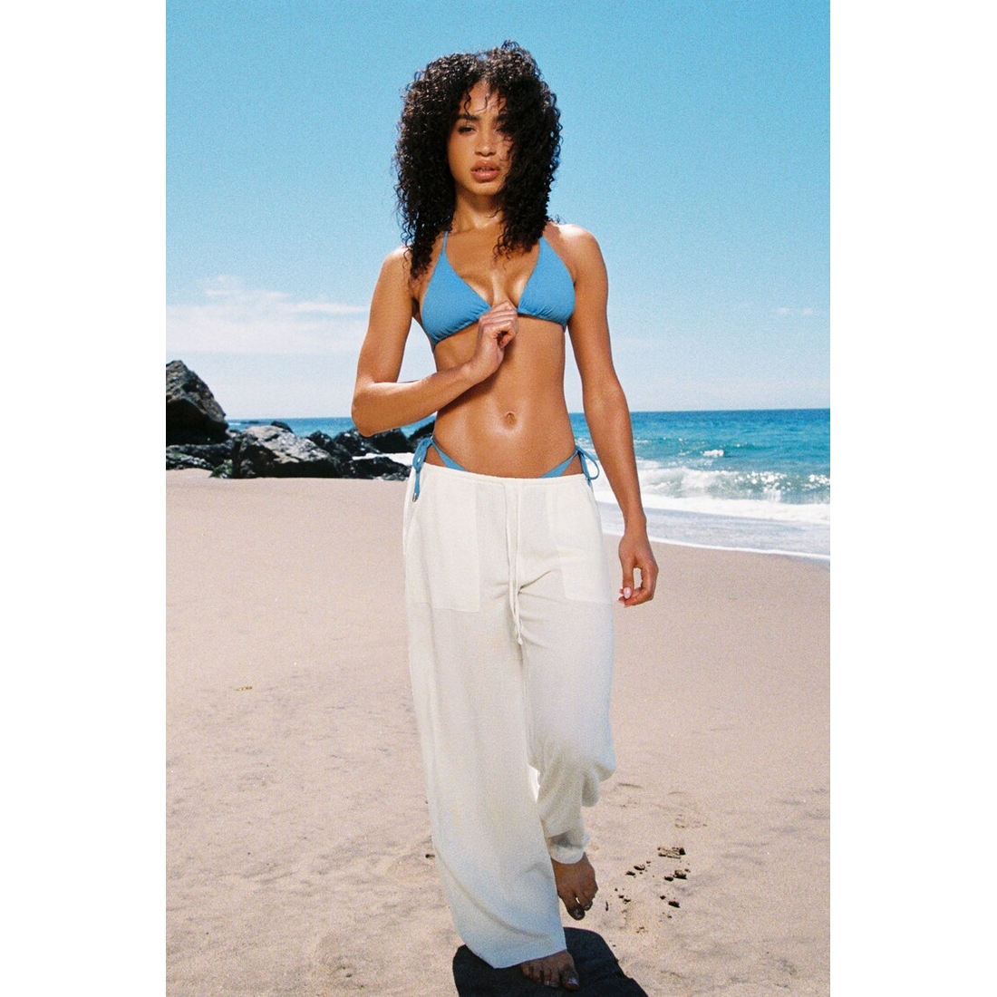 Garage Millie Linen Pull-On Pants