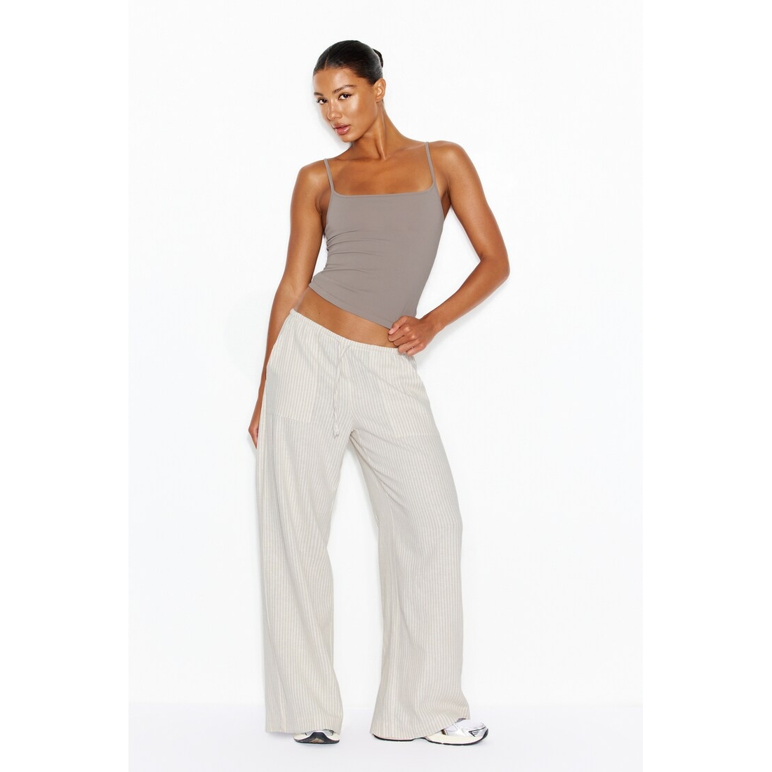 Garage Millie Linen Pull-On Pants