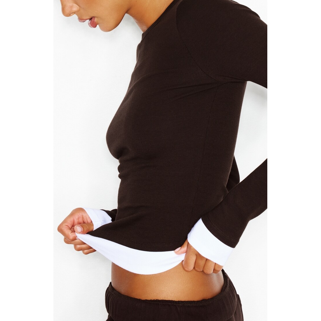 Garage SnatchRib Double Layer Longsleeve Top