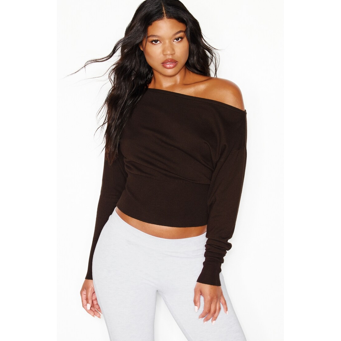 Garage Off Shoulder Reset Long Sleeve Top