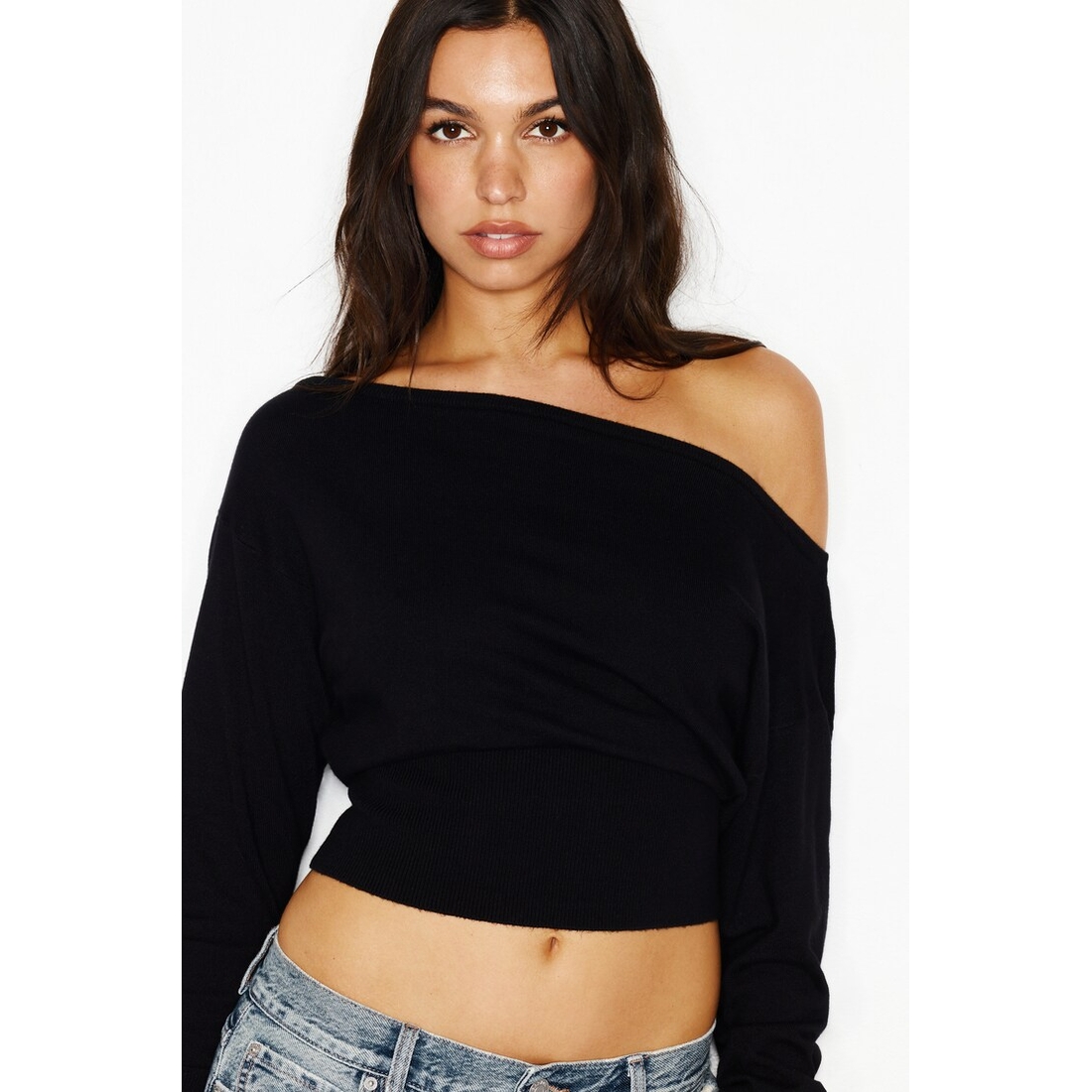 Garage Off Shoulder Reset Long Sleeve Top