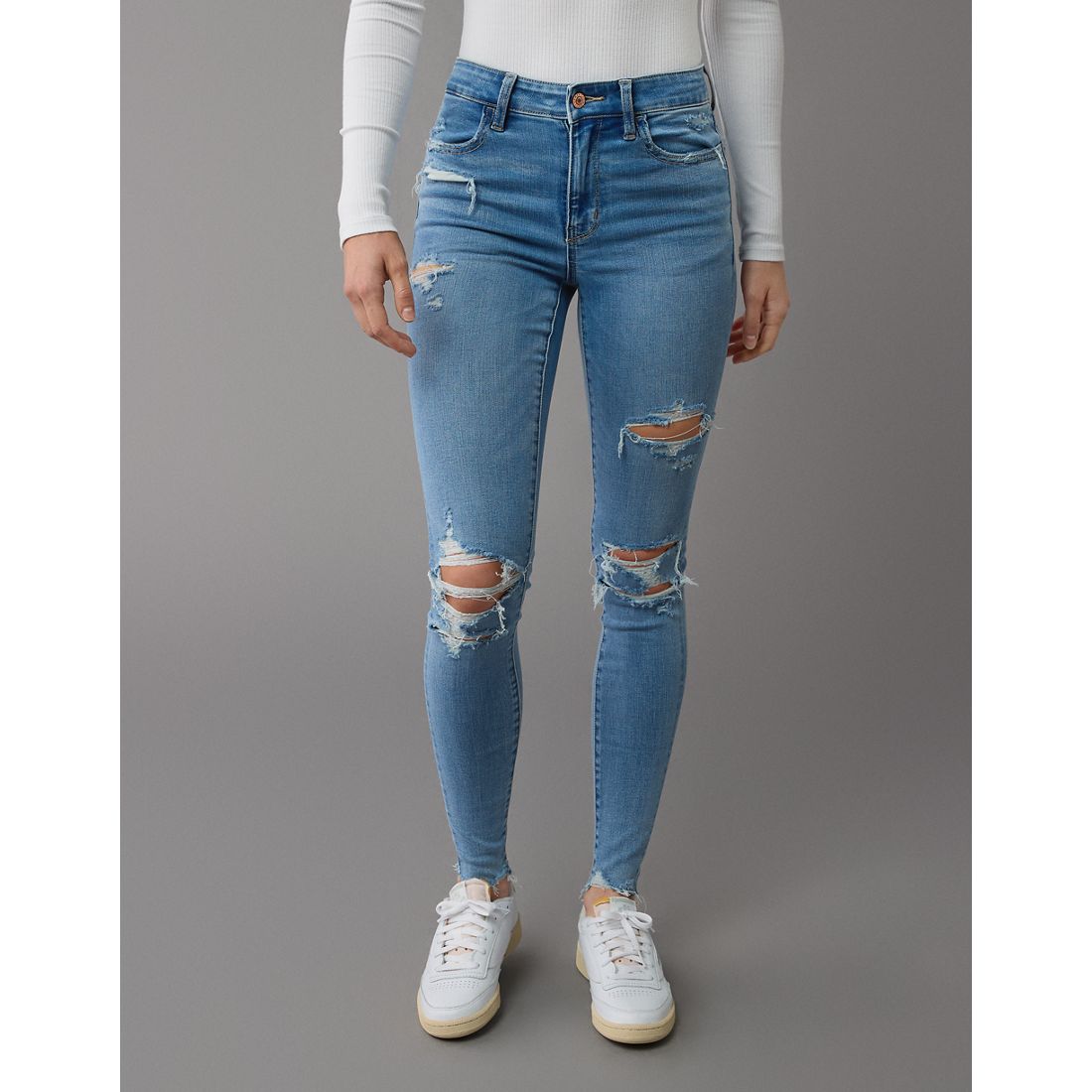 American Eagle AE High-Waisted Ripped Jegging