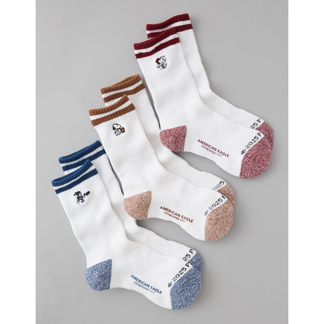 American Eagle AE Peanuts Crew Socks 3-Pack