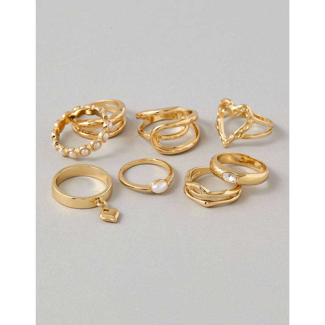 American Eagle AE Rings 8-Pack