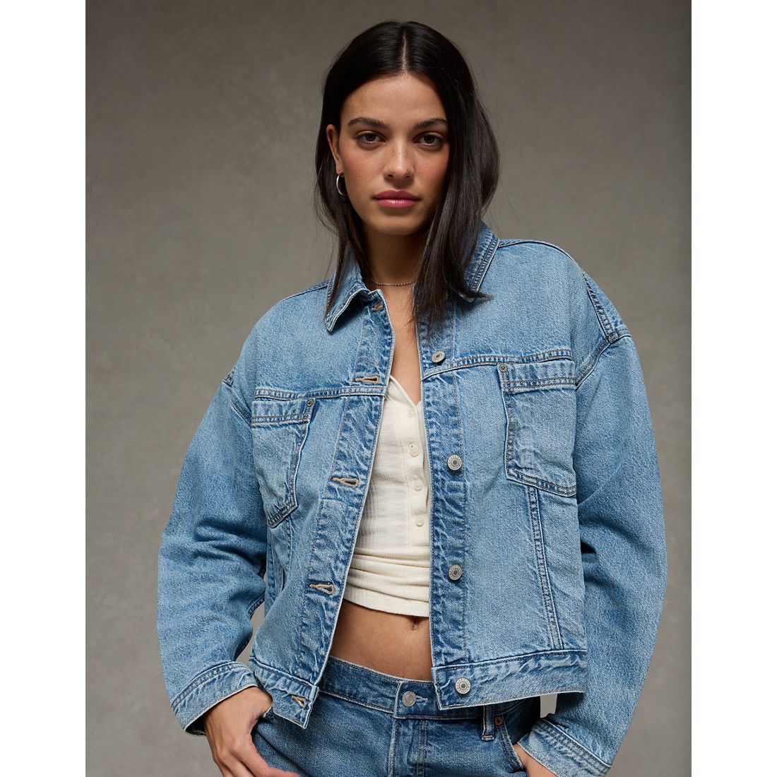 American Eagle AE Swing Denim Jacket