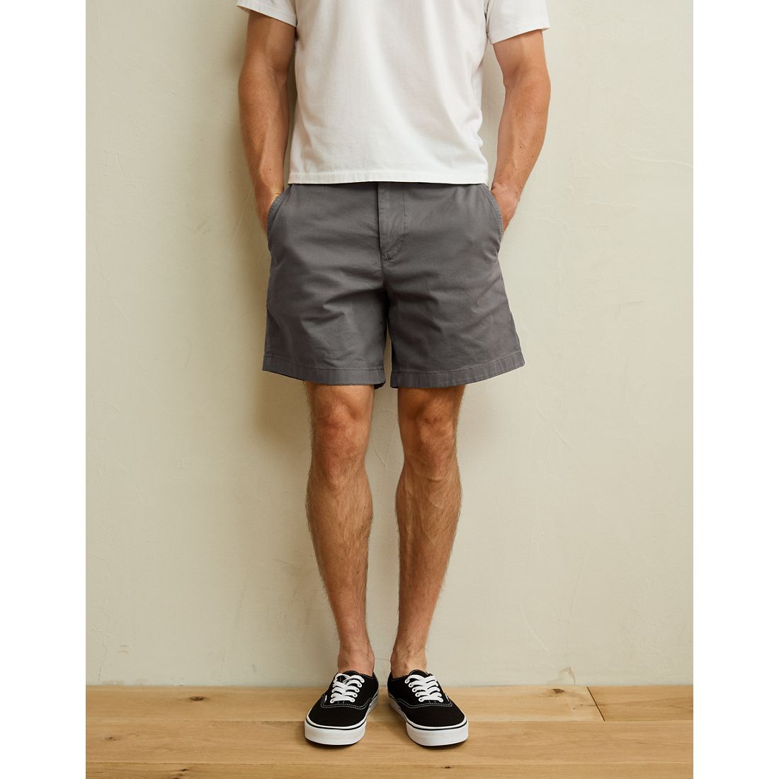 American Eagle AE 7" Flex Lived-In Khaki Short