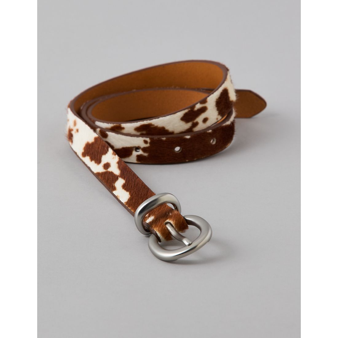 American Eagle AE Cow Print Western Belt