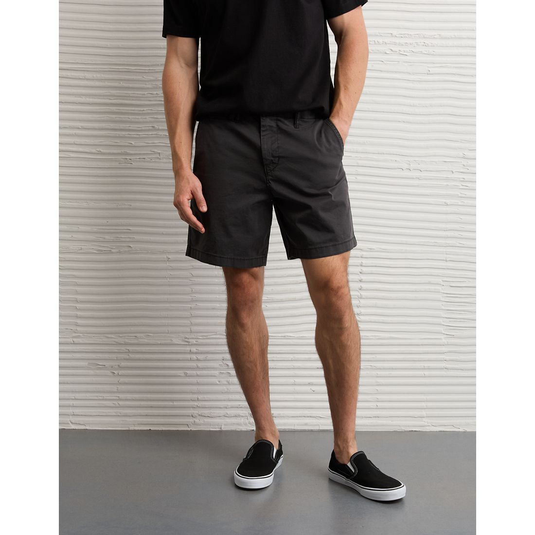 American Eagle AE 7" Flex Lived-In Khaki Short
