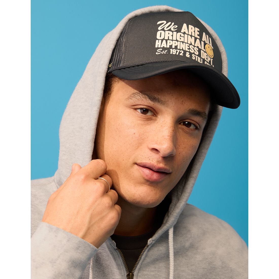 American Eagle AE | Smiley® Trucker Hat