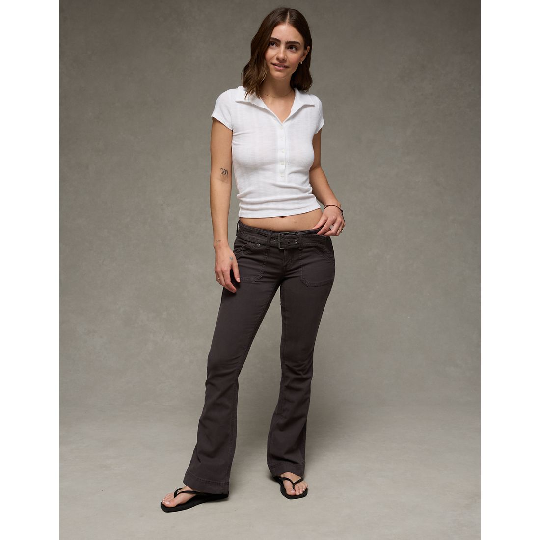 American Eagle AE Super Low-Rise Kick Boot Pant