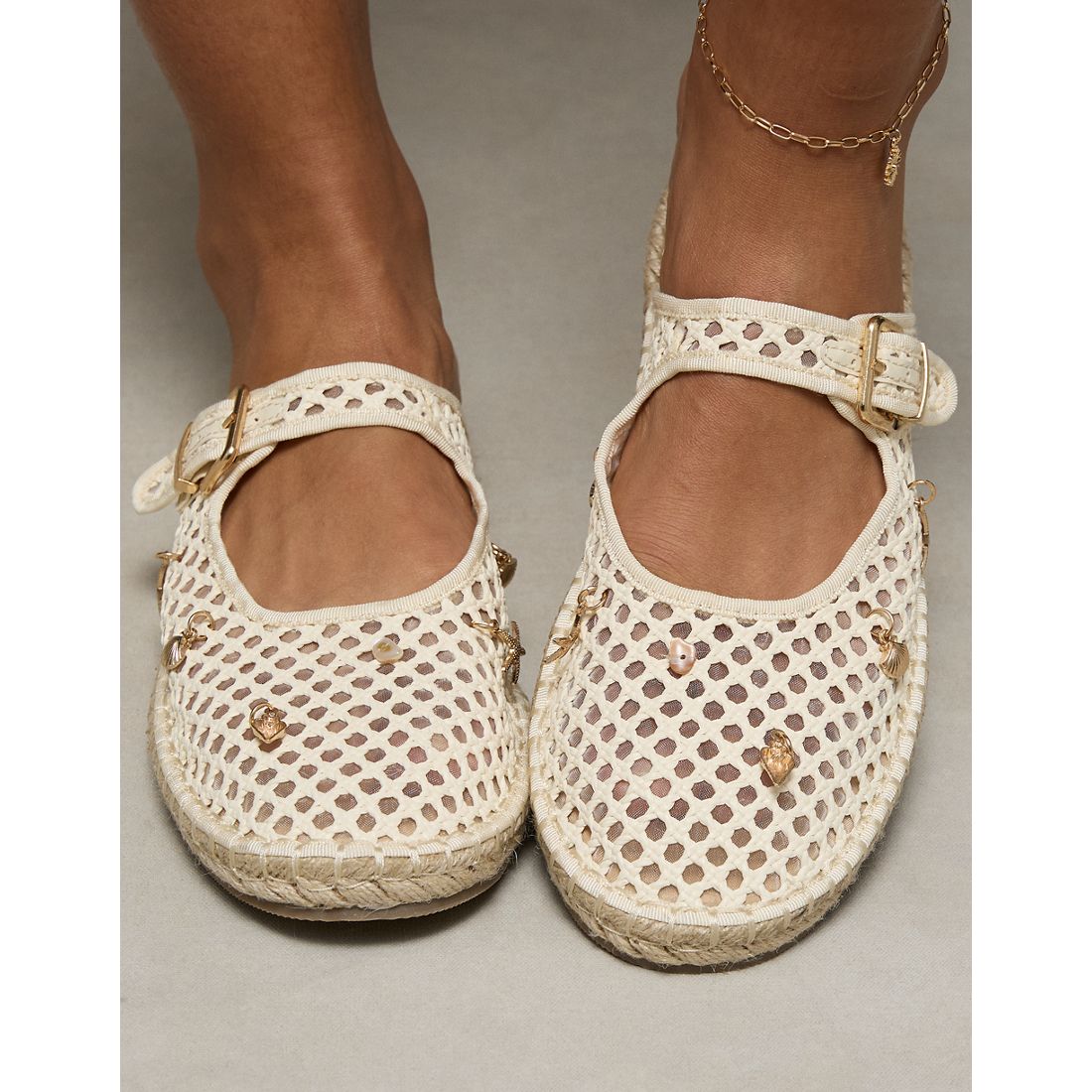 American Eagle AE Crochet Mary Jane Mule