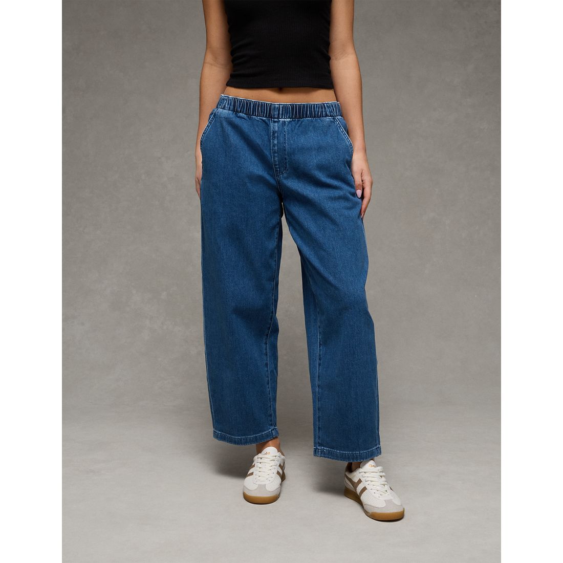 American Eagle AE Low-Rise Pull-On Baggy Jean