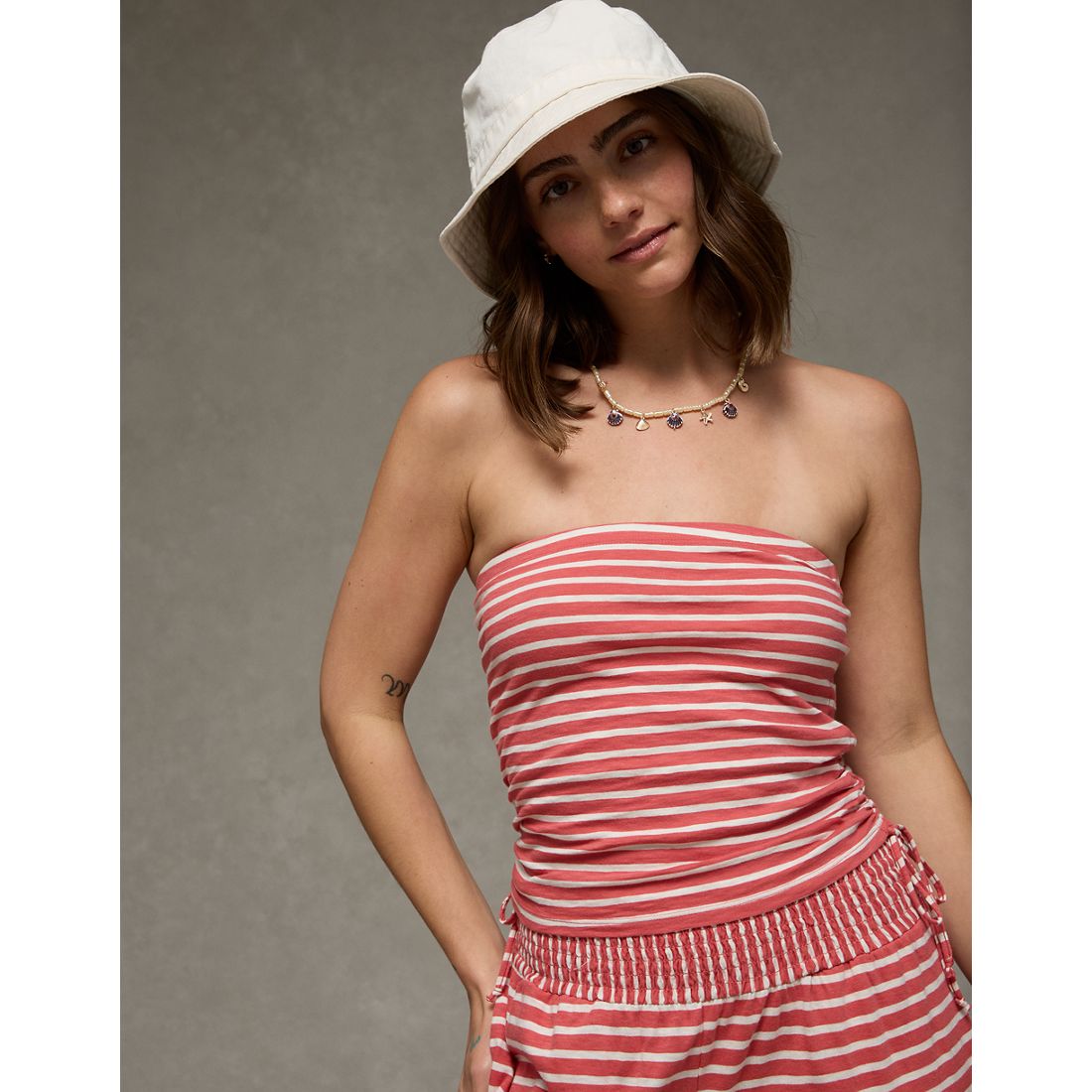 American Eagle AE Sunchaser Cinched Tube Top