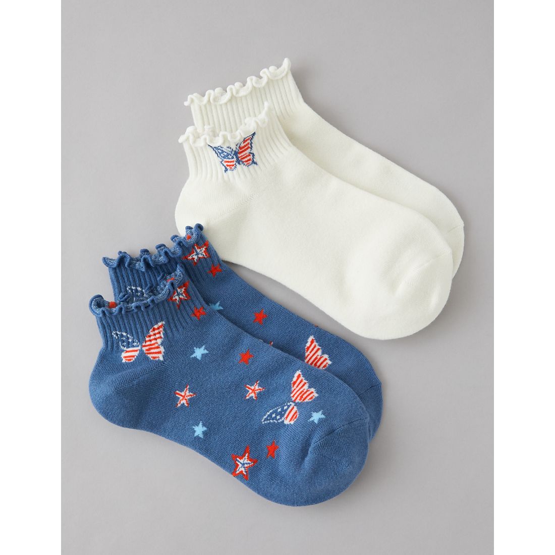 American Eagle AE Graphic Shortie Crew Socks 2-Pack