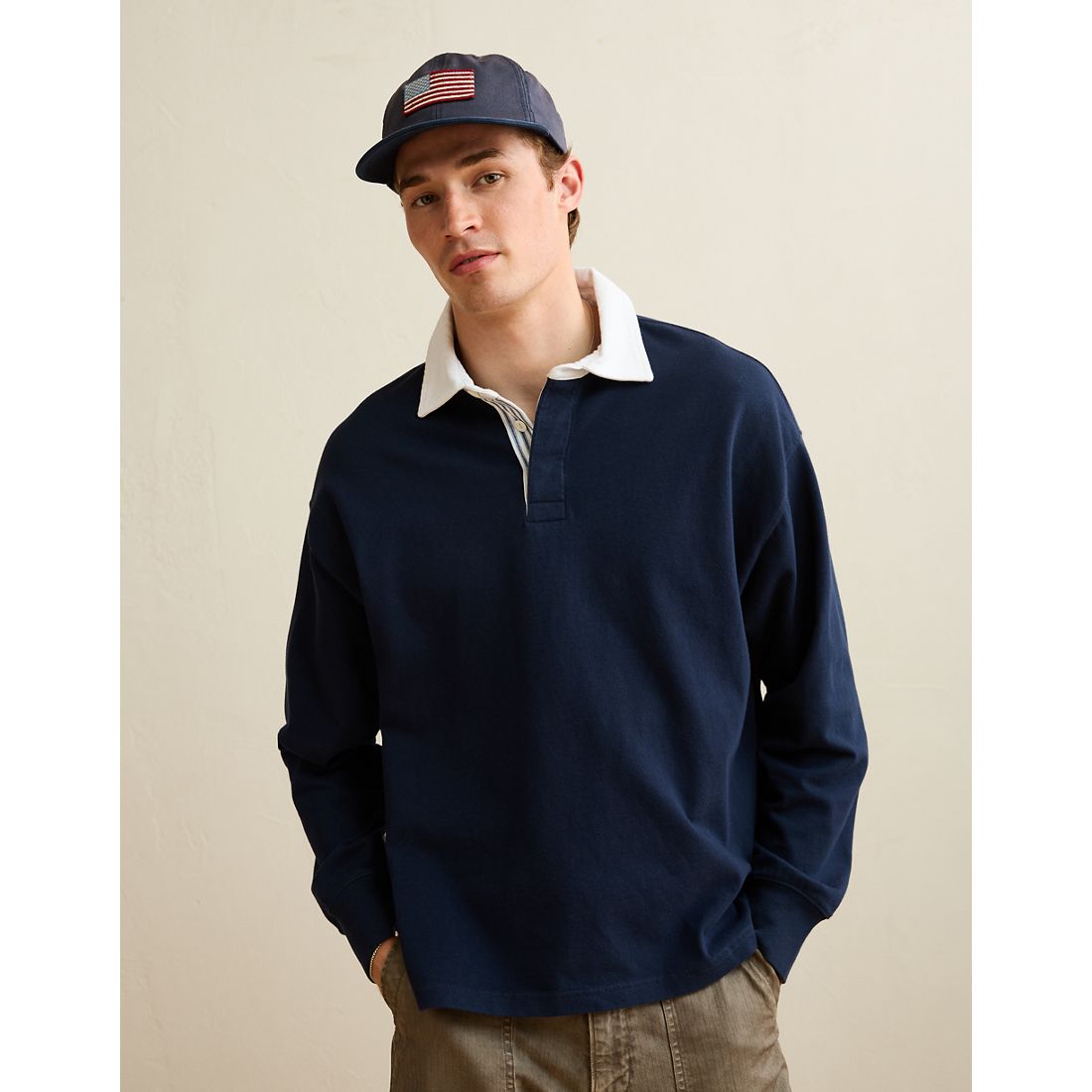 American Eagle AE American Flag Dad Hat