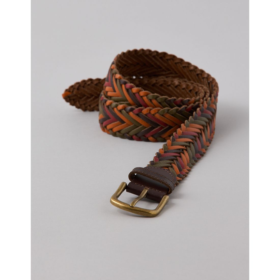 American Eagle AE Braided Leather Belt