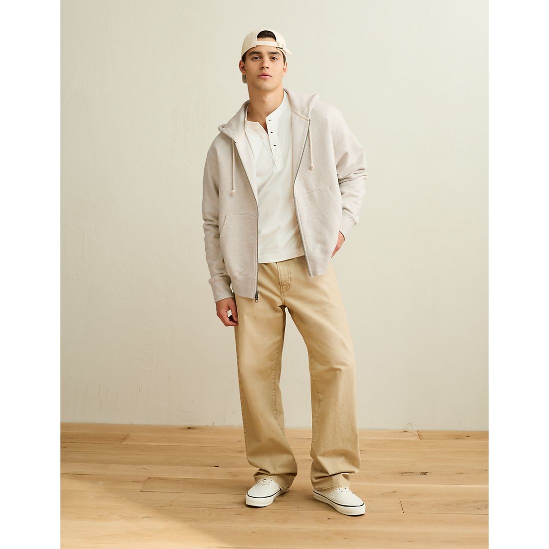 American Eagle AE Laidback Luxe Full-Zip Hoodie