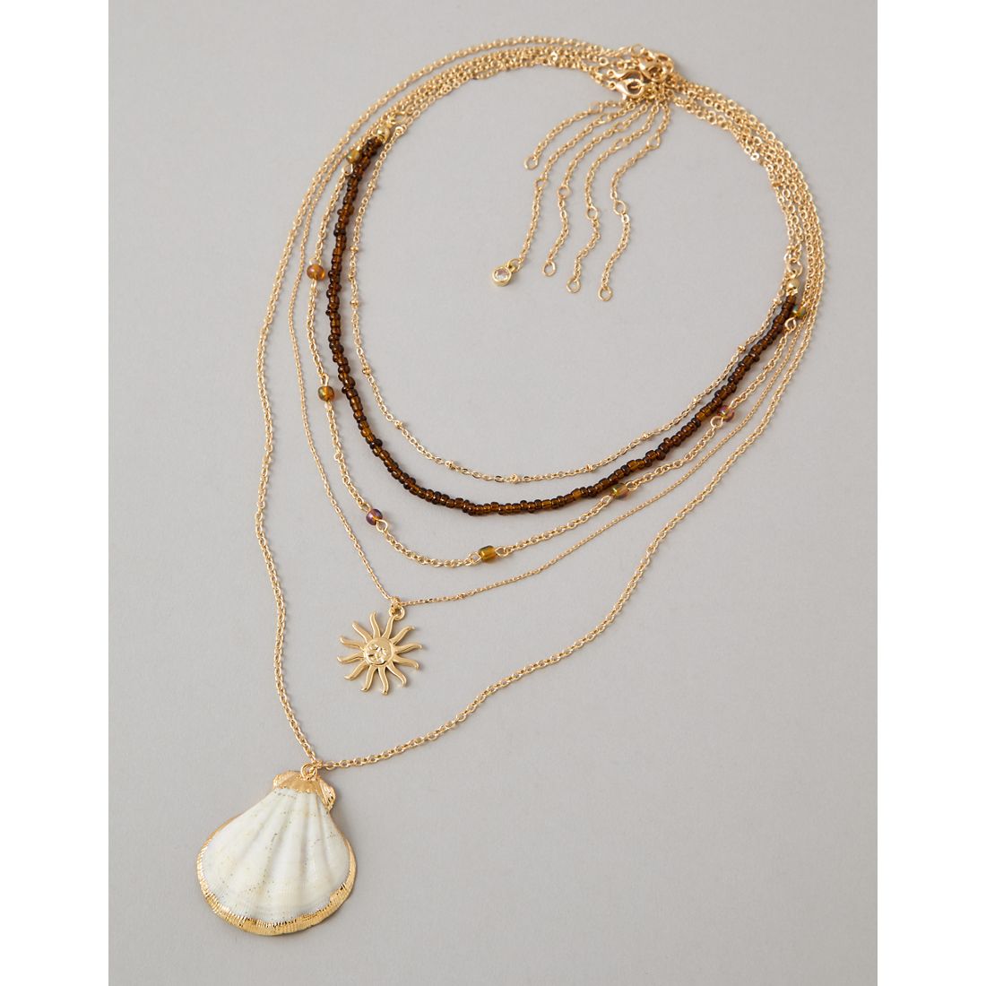 American Eagle AE Shell Necklaces 5-Pack