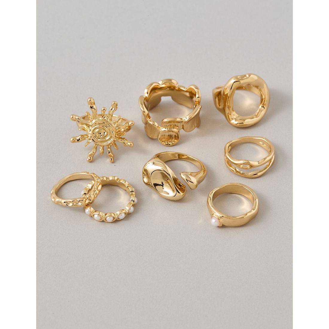 American Eagle AE Sun Rings 8-Pack