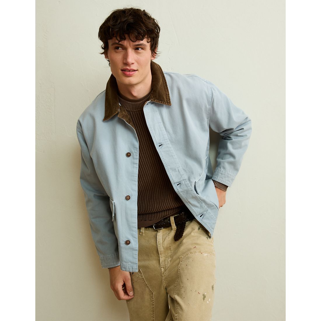 American Eagle AE Canvas Barn Coat