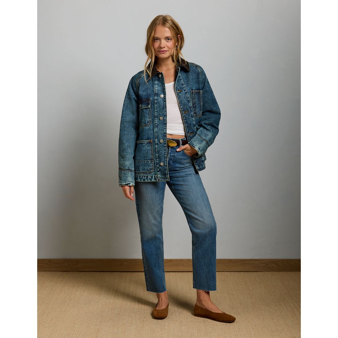 American Eagle AE77 Premium Denim Barn Jacket