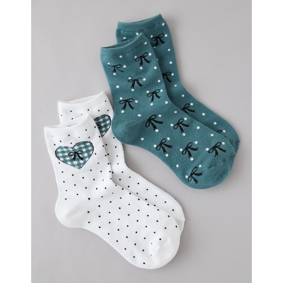American Eagle AE Graphic Cropped Crew Socks 2-Pack