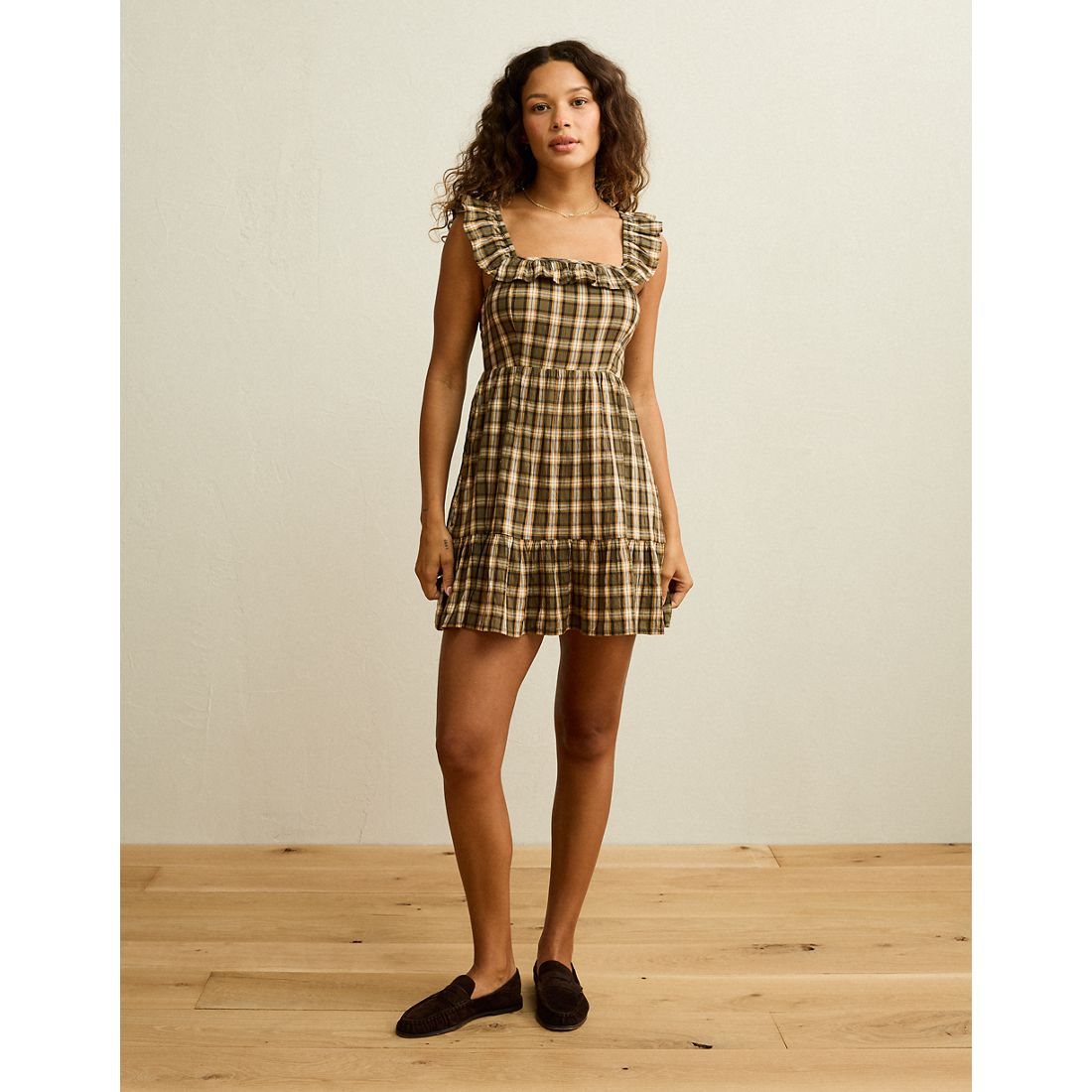 American Eagle AE Ruffle Mini Dress