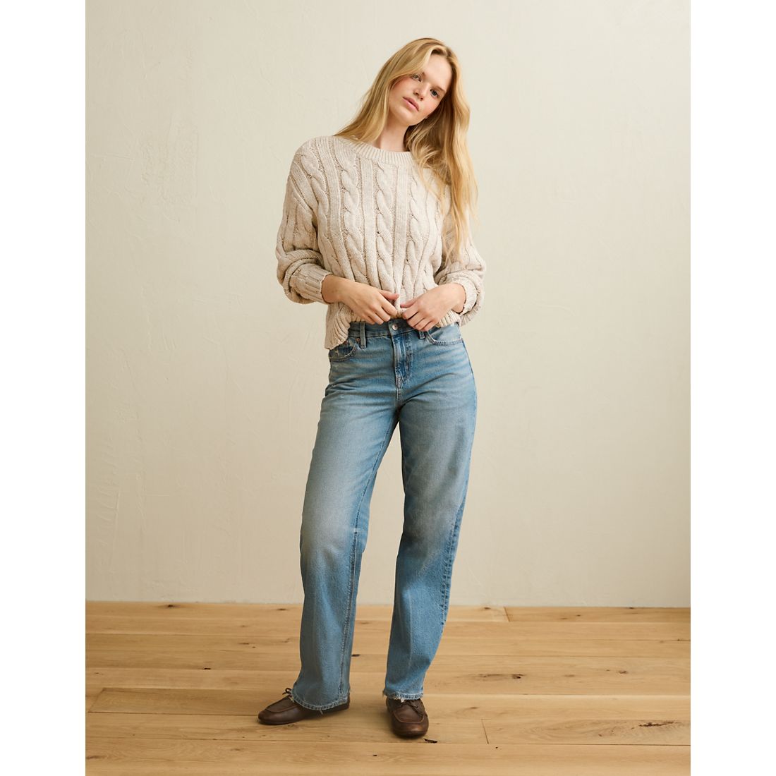 American Eagle AE Cable Knit Sweater