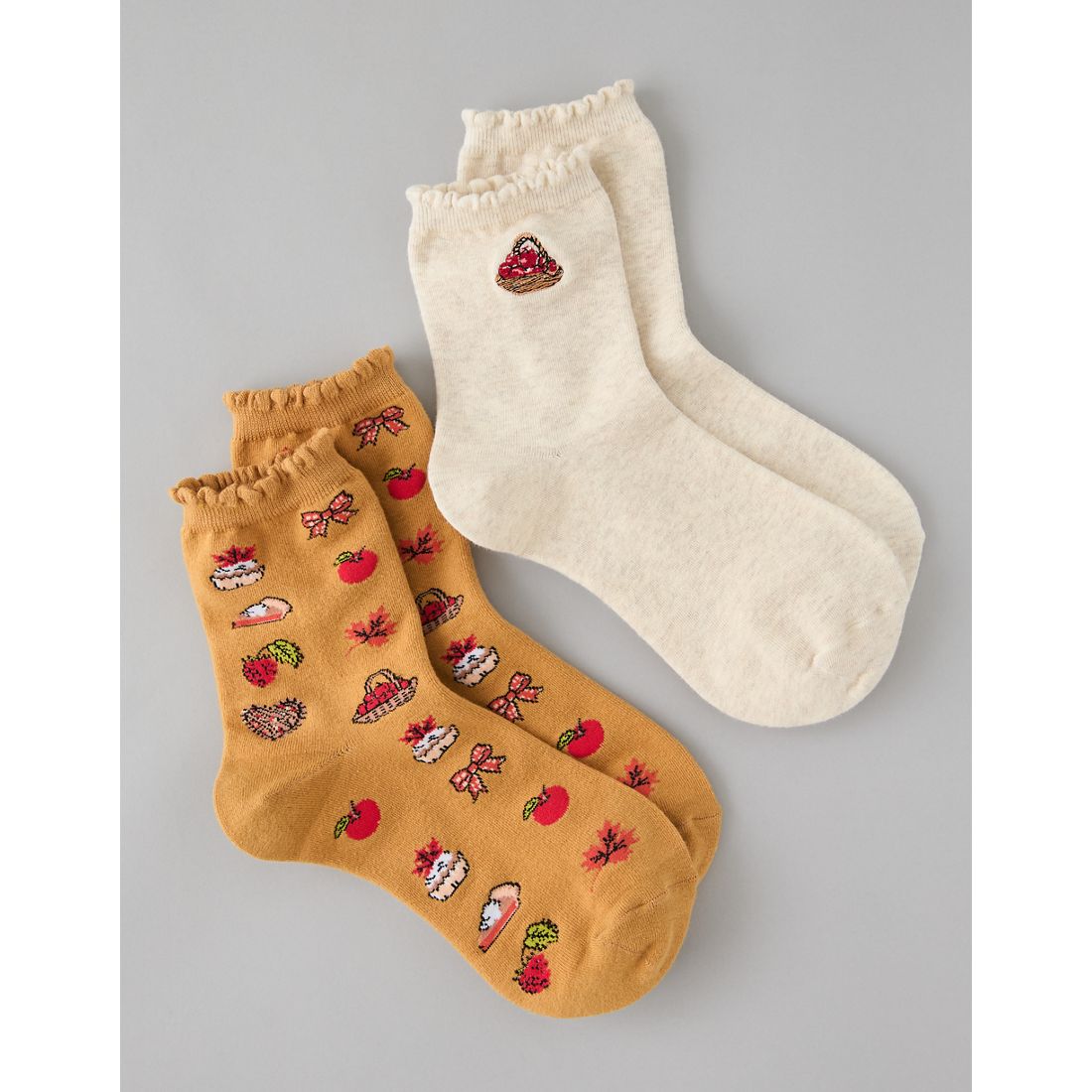 American Eagle AE Graphic Cropped Crew Socks 2-Pack