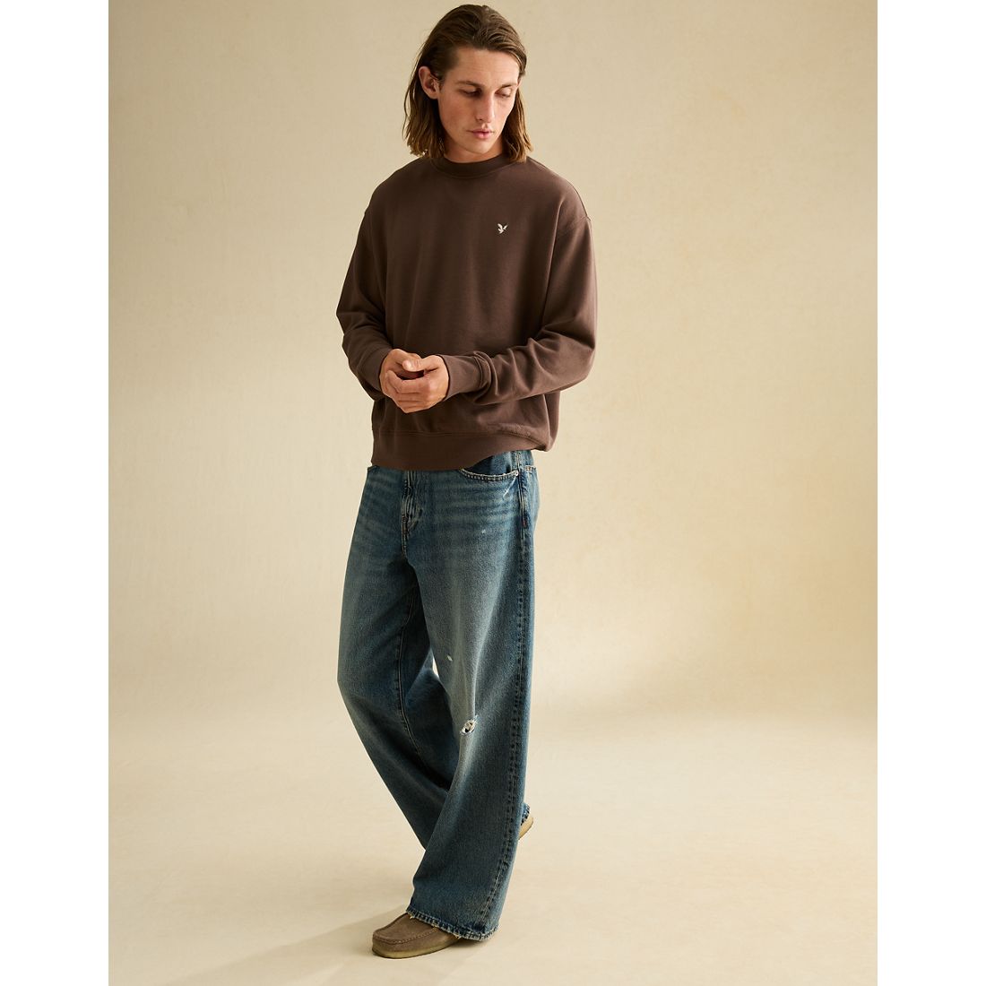 American Eagle AE Lightweight Logo Sweatshirt