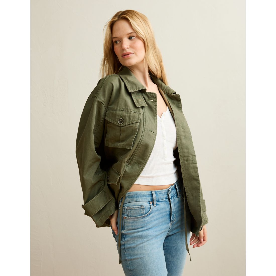 American Eagle AE Classic Military Jacket