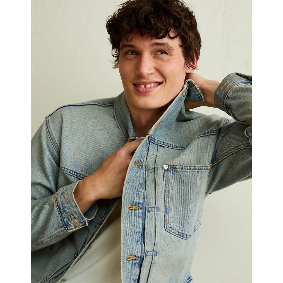 American Eagle AE Relaxed Fit Denim Jacket