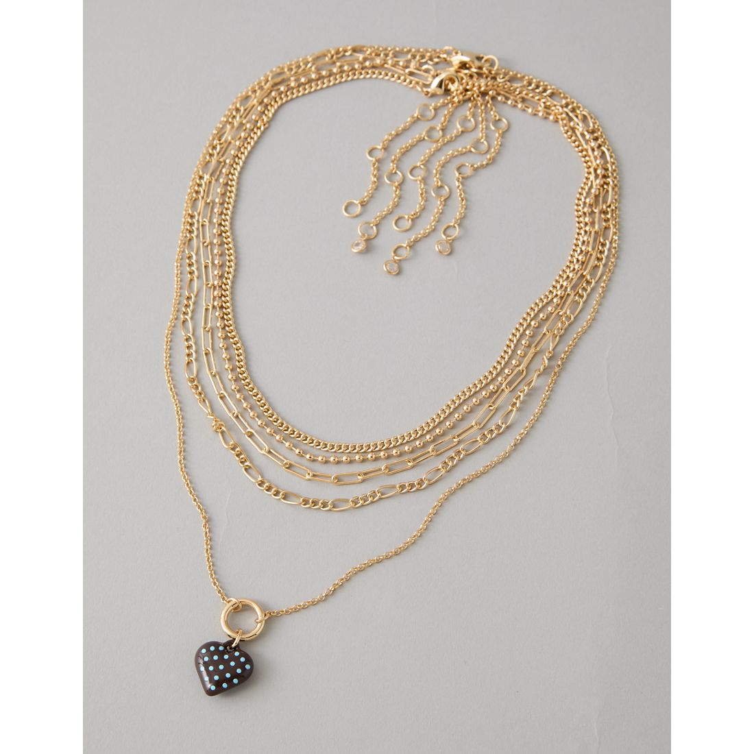 American Eagle AE Brown Dot Necklace 5-Pack