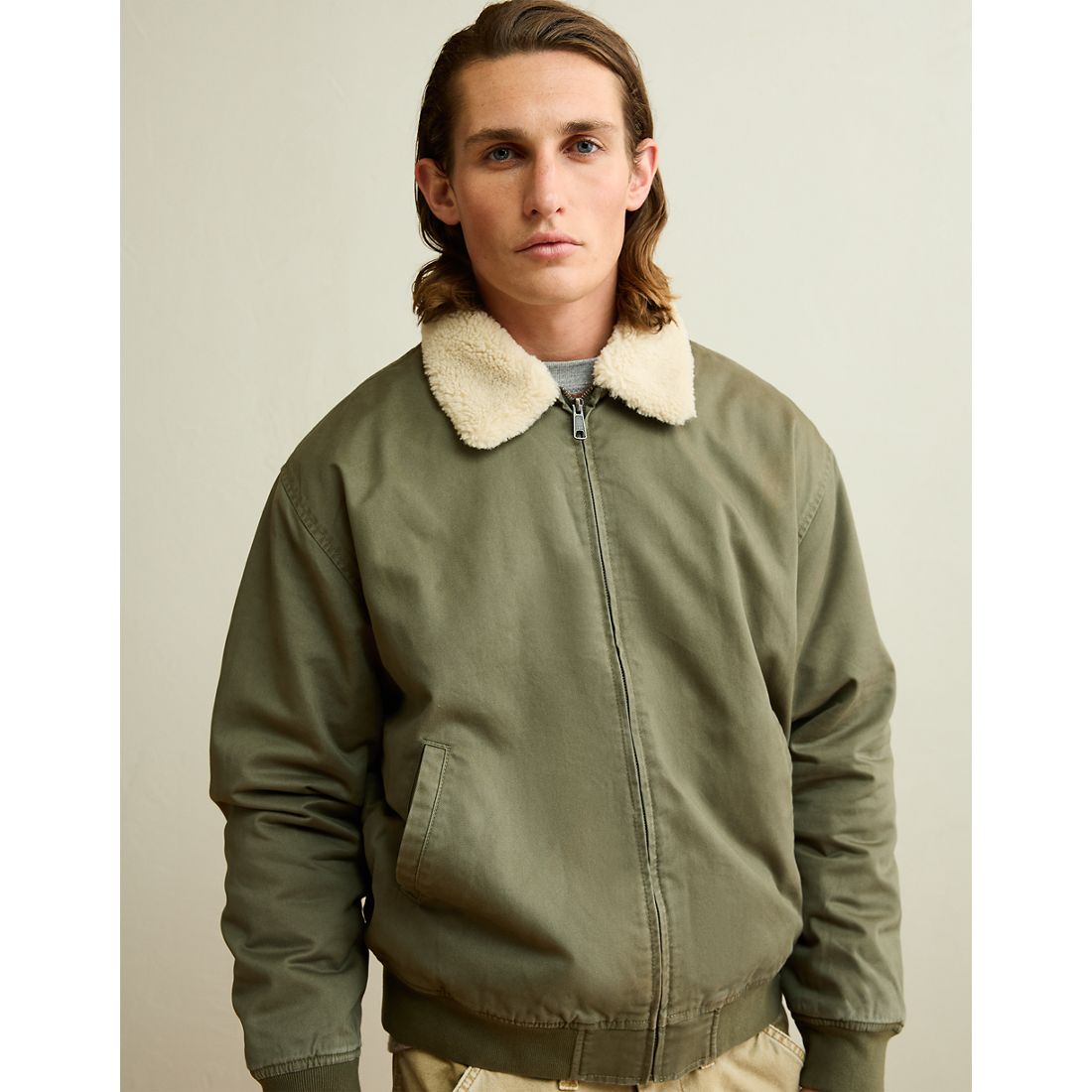 American Eagle AE Sherpa Bomber Jacket