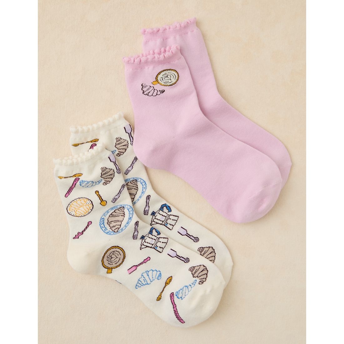 American Eagle AE Graphic Cropped Crew Socks 2-Pack
