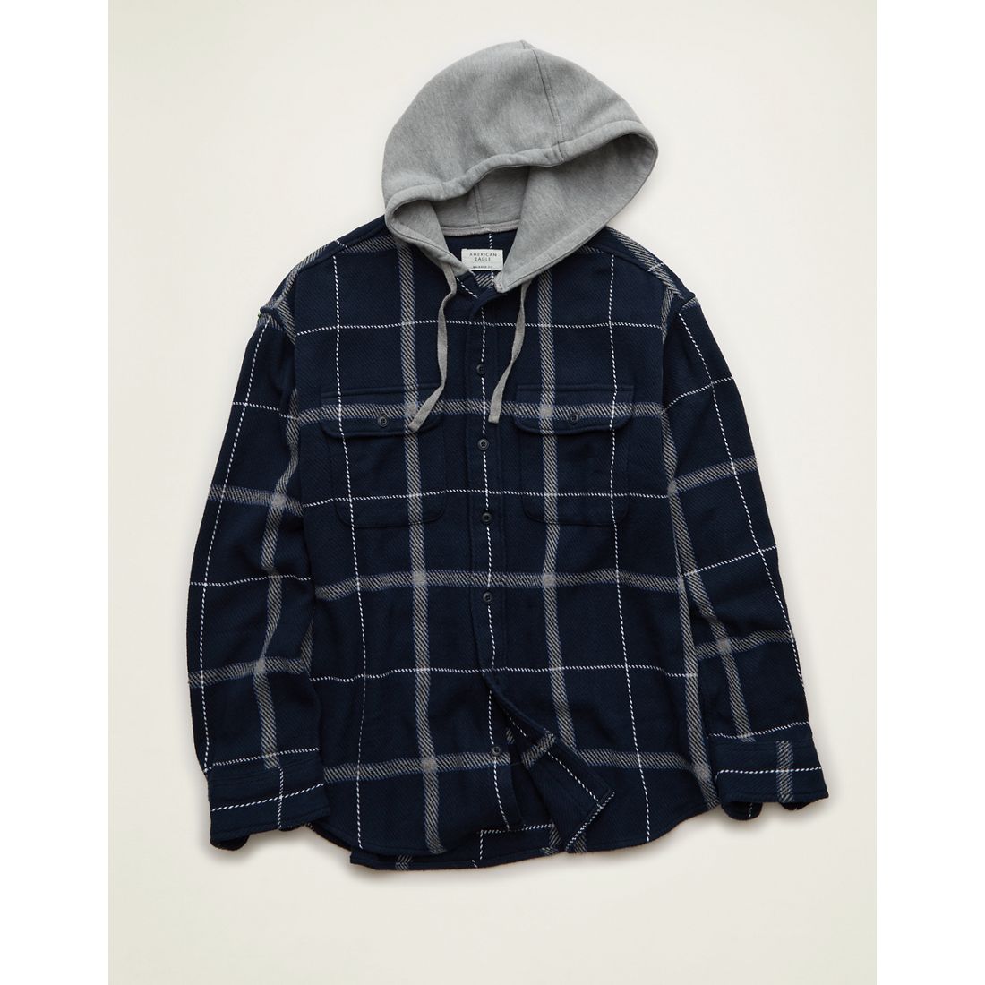 American Eagle AE Hooded Flannel