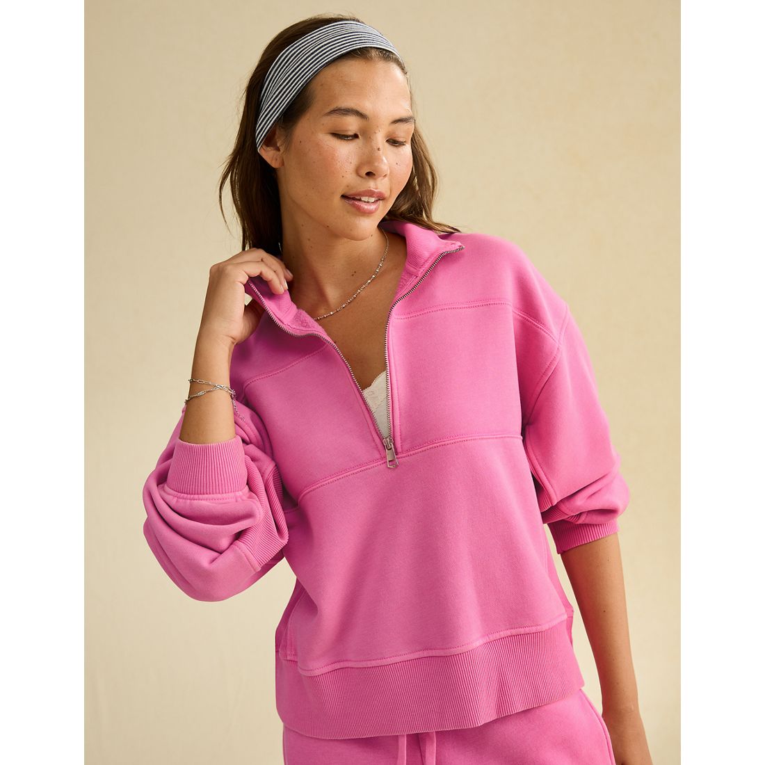 American Eagle AE Everyday Luxe Quarter-Zip Sweatshirt
