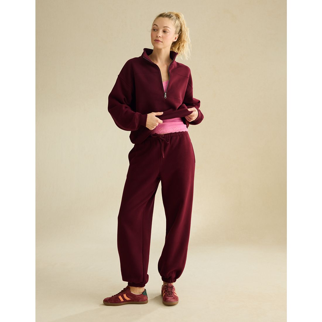 American Eagle AE Everyday Luxe Quarter-Zip Sweatshirt